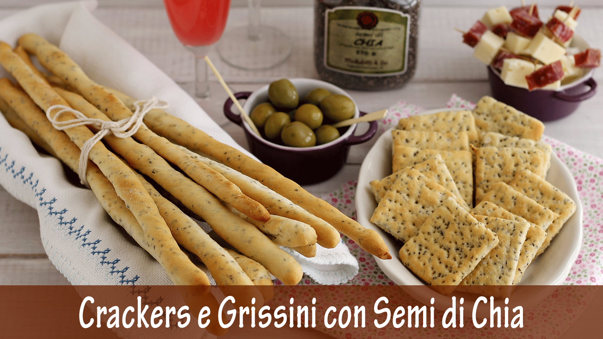 Crackers e grissini con Semi di Chia