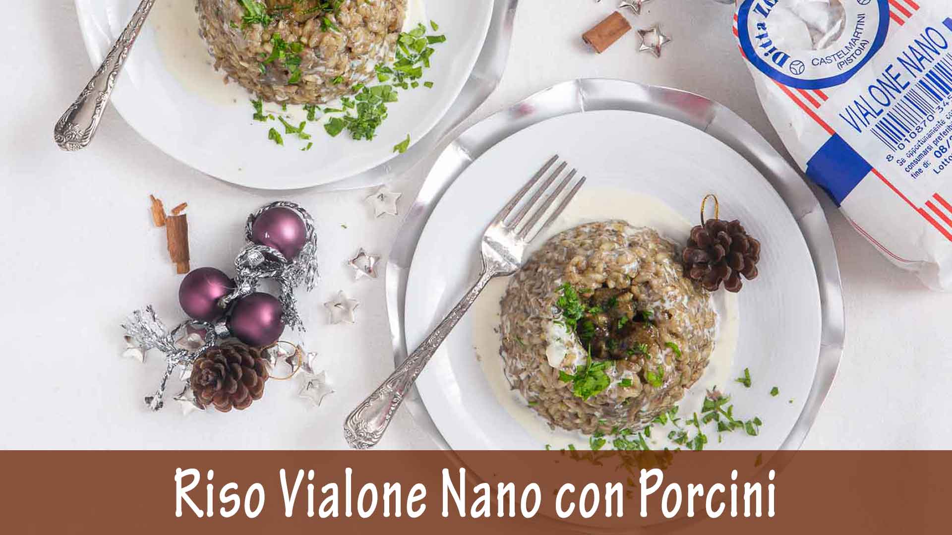 Riso Vialone Nano con Funghi Porcini e Crema di Formaggio