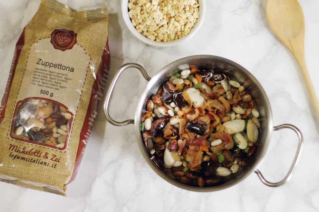 Zuppettona con frequla e guanciale
